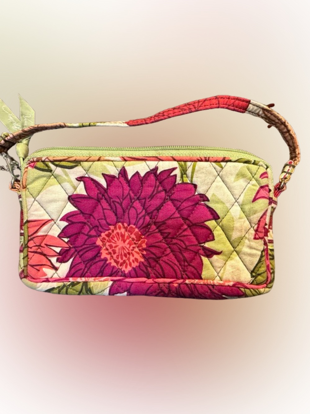 Vera Bradley “Hello Dahlia” Quilted Wristlet